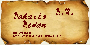 Mahailo Medan vizit kartica